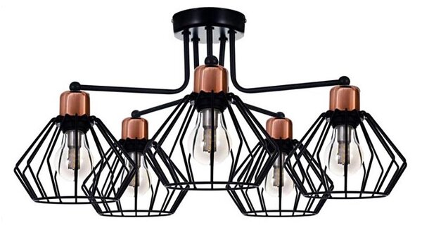 Prisadený luster PORTO 5xE27/40W/230V