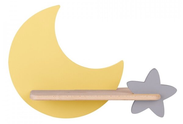 LED Detské nástenné svietidlo s poličkou MOON LED/5W/230V