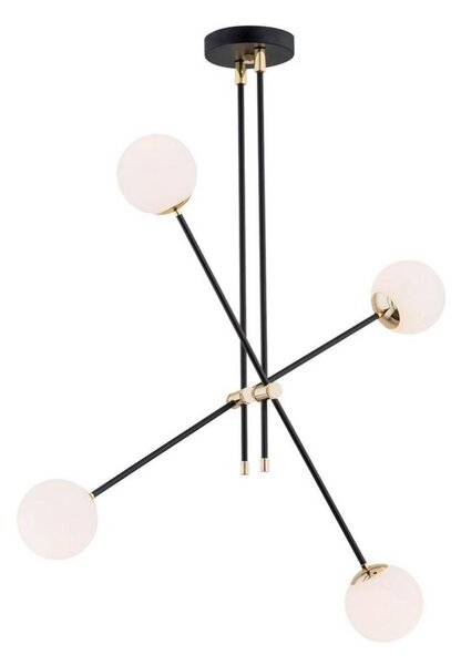 Argon 1696 - Luster na tyči ABSTRACT 4xE14/7W/230V čierna