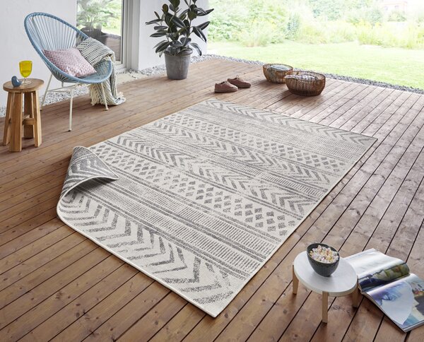 Hanse Home , Kusový koberec Twin Supreme 103862 Grey / Cream – na von aj na doma, 120x170, šedá, chodba / predsieň
