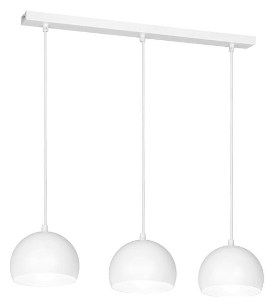 Závesný luster na lankách SOOL 3xE27/15W/230V biely