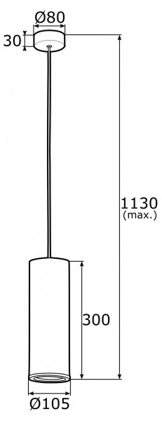 Argon 4246 - Luster na lanku LINEA 1xE27/15W/230V mosadz/čierna