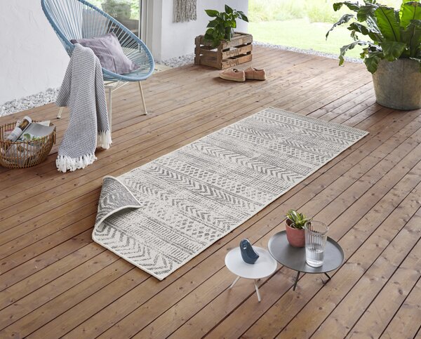 Hanse Home , Kusový koberec Twin Supreme 103862 Grey / Cream – na von aj na doma, 120x170, šedá, chodba / predsieň