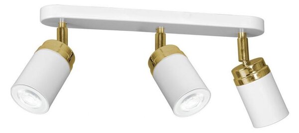 Bodové svietidlo RENO 3xGU10/8W/230V biela/zlatá