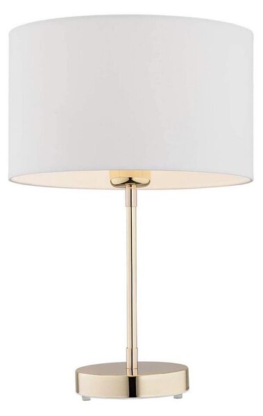 Argon 4301 - Stolná lampa KARIN 1xE27/15W/230V biela/mosadz