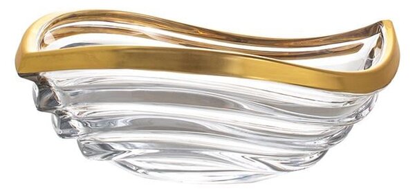 KRIŠTÁĽOVÁ MISA BOHEMIA PRESTIGE WAVE MATT GOLD 305MM