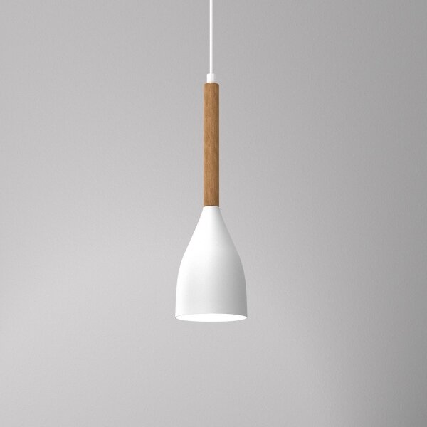 Luster na lanku MUZA NEW 1xE27/60W/230V biela