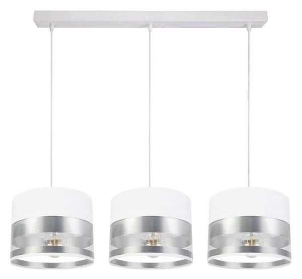 Luster na lanku MILO 3xE27/60W/230V strieborná