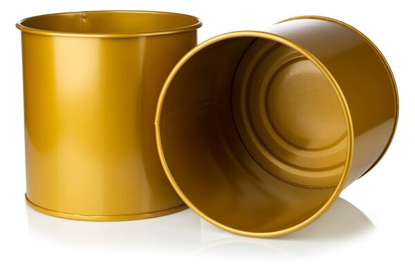 KOVOVÝ KVETINÁČ SO STOJANOM GOLDEN 55X21 CM ZLATÁ