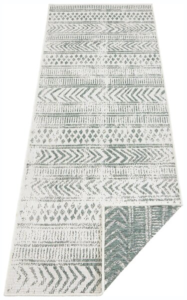 NORTHRUGS Kusový koberec Twin Supreme 103861 Green / Cream – na von aj na doma - 120x170 cm