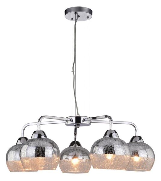 Luster na lanku CROMINA 5xE27/60W/230V