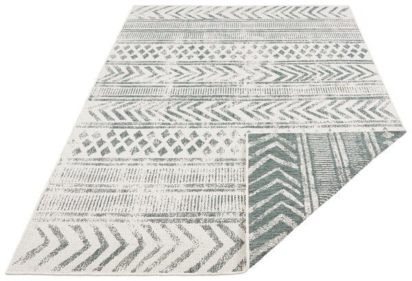 NORTHRUGS Kusový koberec Twin Supreme 103861 Green / Cream – na von aj na doma - 120x170 cm