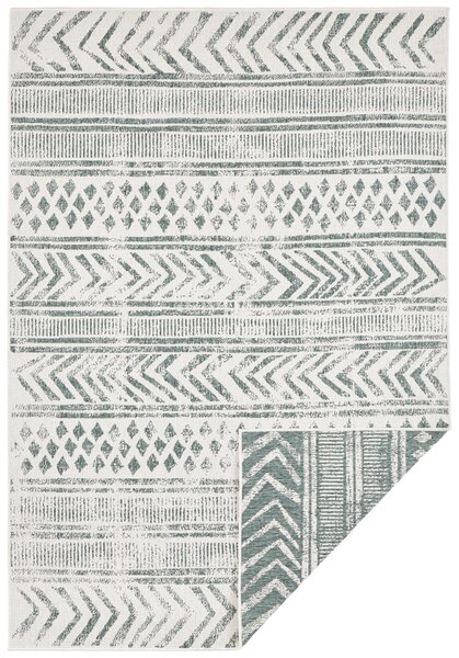 NORTHRUGS Kusový koberec Twin Supreme 103861 Green / Cream – na von aj na doma - 120x170 cm