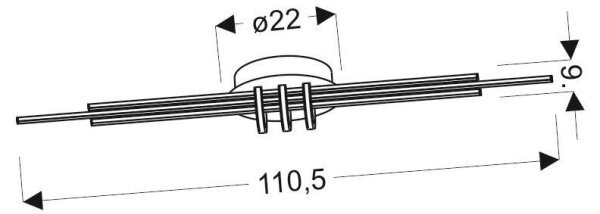 LED Stropné svietidlo NAKSOS LED/40W/230V