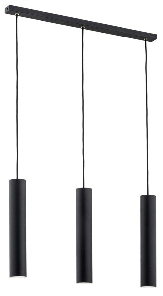 Argon 6112 - Luster na lanku GOMERA 3xGU10/5W/230V čierna