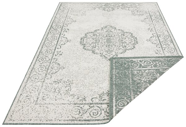 Hanse Home, Kusový koberec Twin Supreme 103869 Green / Cream – na von aj na doma, 120x170, zelená, chodba / predsieň