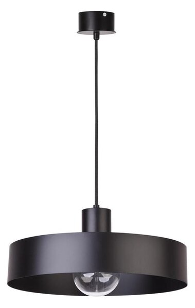 Luster na lanku RIF 1xE27/60W/230V pr. 35 cm čierna