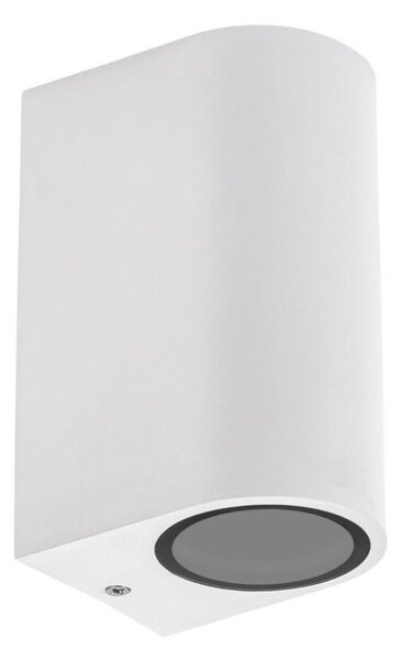 Vonkajšie nástenné svietidlo PARETE 2xGU10/6W/230V IP54 biela