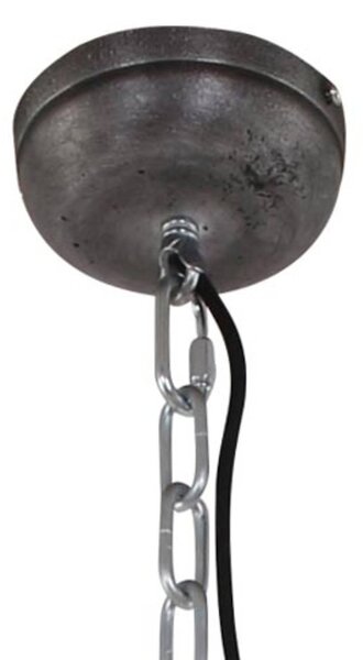Čierna priemyselná závesná lampa Bikkel L02, Čierna, Obývacia izba / jedáleň, kov, Industriálny dizajn, Závesné svietidlo