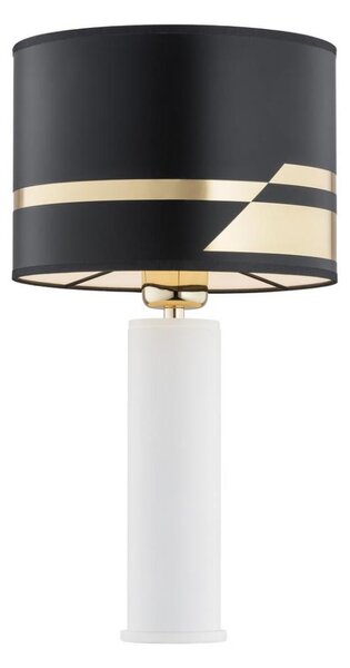 Argon 4232 - Stolná lampa ALMADA 1xE27/15W/230V čierna/biela/mosadz