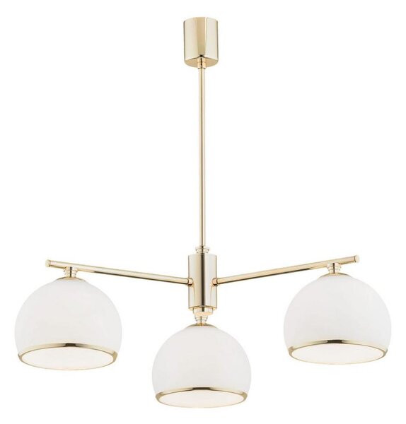 Argon 1488 - Luster na tyči MARBELLA 3xE27/15W/230V mosadz