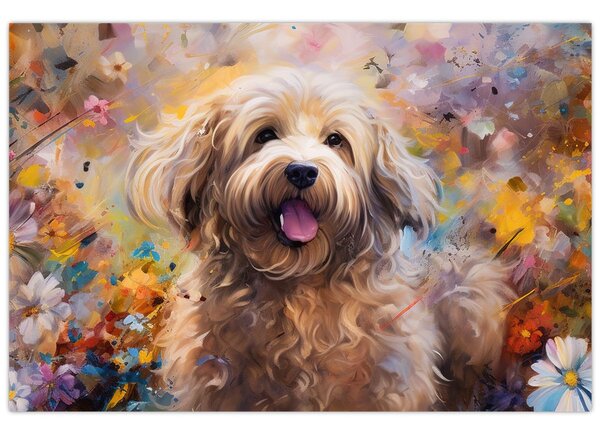Obraz - Šťastný pes II. (90x60 cm)