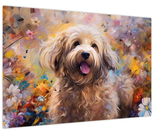 Obraz - Šťastný pes II. (90x60 cm)
