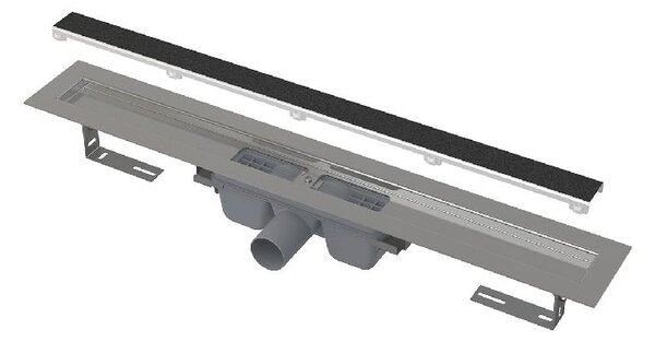 Alcadrain Odtokové žľaby - Sprchový žľab Marble 750 mm, s roštom na vloženie dlažby, nerezová APZ15-750