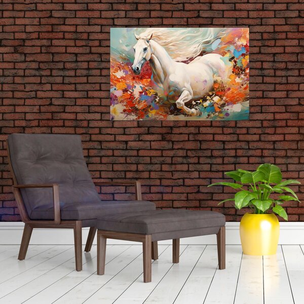 Obraz - Maľba koňa (90x60 cm)