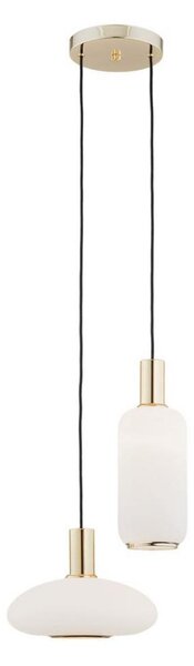 Argon 0896 - Luster na lanku SAGUNTO 2xE27/15W/230V mosadz