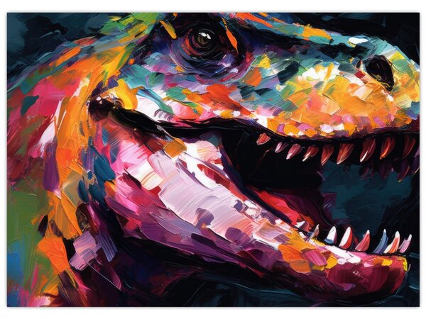 Obraz - Dinosaurus, maľba (70x50 cm)