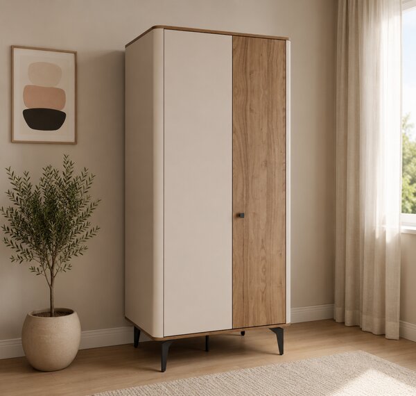 ŠATNÍKOVÁ SKRIŇA RAVELLO KAŠMÍR / ORECH ROYAL 90 cm