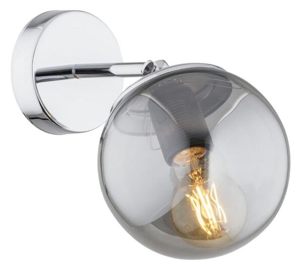 Argon 3989 - Nástenná lampa SATELITE 1xE27/15W/230V lesklý chróm/šedá