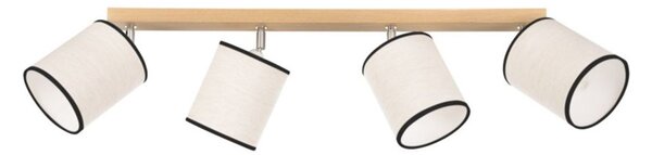 Spot-Light 66791474 - Stropné bodové svietidlo BOHO 4xE27/25W/230V dub