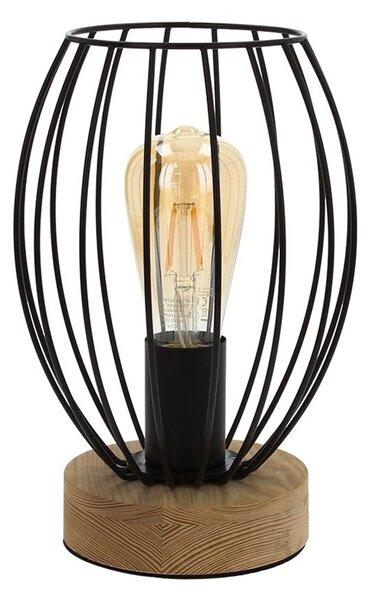 Spot-Light DO84449174 - Stolná lampa GUNNAR 1xE27/25W/230V dub