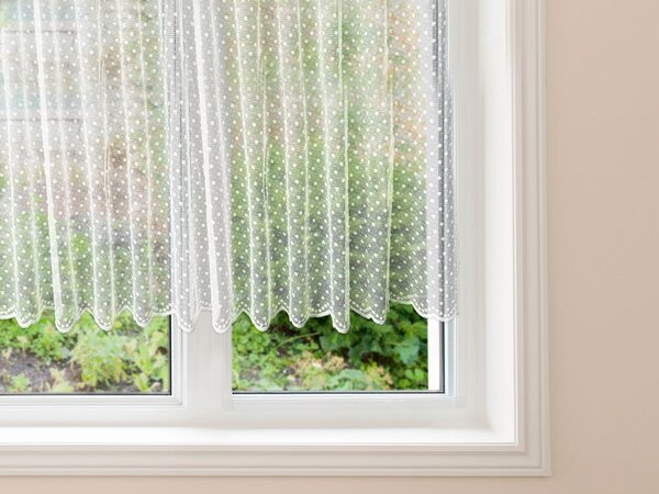 Dimex, Hotové záclony s riasiacou páskou - Bodky, š. 1,6 m x d. 2,6 m