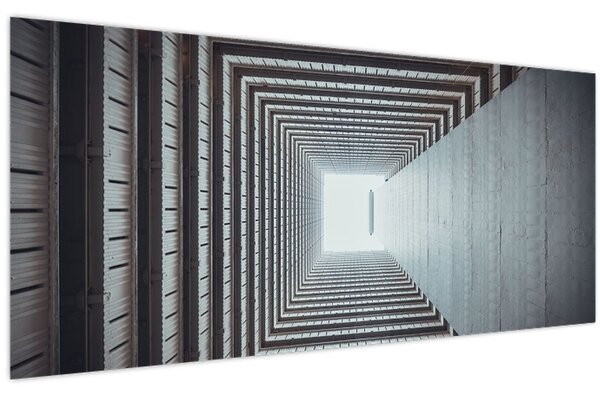 Obraz - Pohľad zvnútra budovy (120x50 cm)