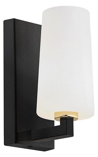 Argon 8056 - Nástenná lampa CAMELOT PLUS 1xE27/15W/230V čierna/biela/zlatá