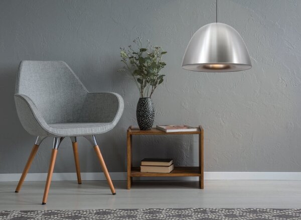 Klausen 111044 - Luster na lanku REVOLVE 1xE27/11W/230V matný chróm
