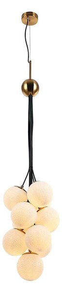 Klausen 109004 - Luster na lanku GRAPES 10xE27/7W/230V bronz/biela