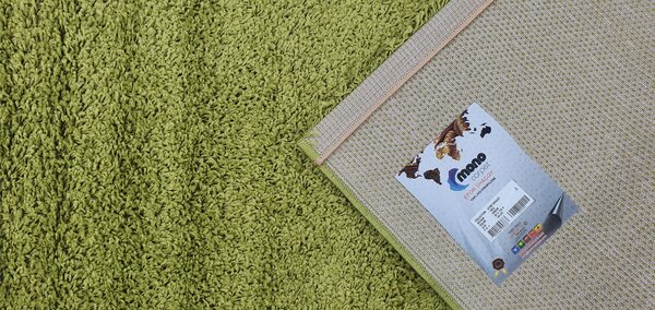Mono Carpet , Kusový koberec Efor Shaggy 1903 Green, 80x150, zelená, obývacia izba