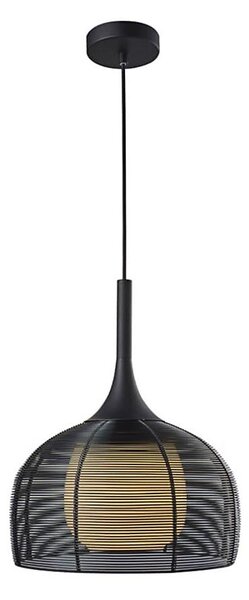 Klausen 111052 - Luster na lanku CENTER 1xE27/9W/230V čierna