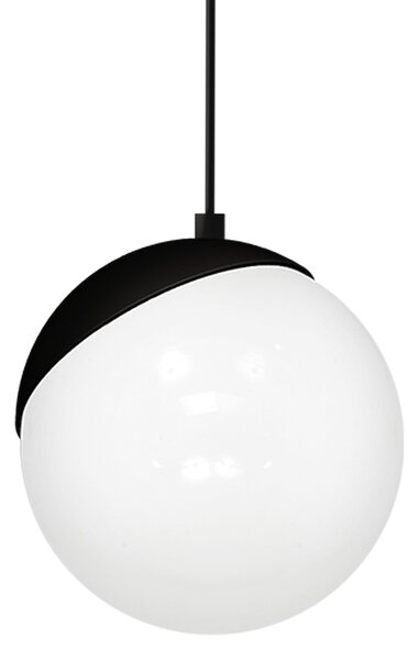Závesné svietidlo Sfera, 1x biele sklenené tienidlo, b
