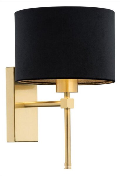 Argon 8050 - Nástenná lampa ABBANO 1xE27/15W/230V mosadz/čierna