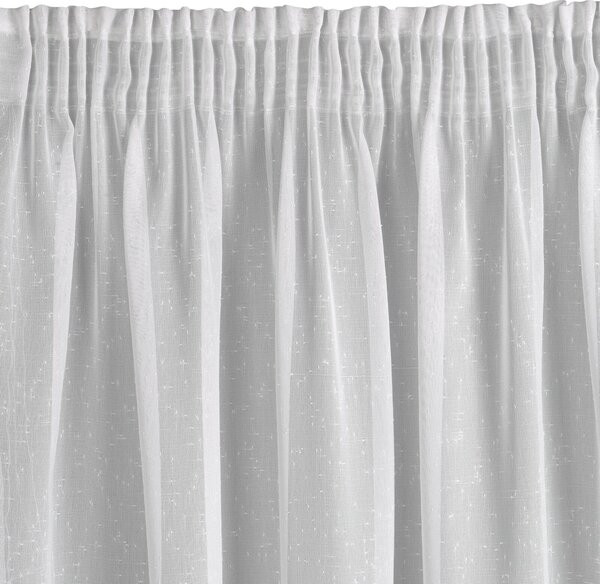 ZÁCLONA NA PÁSKE ANGELA 400X145 CM BIELA
