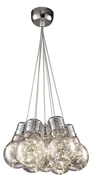 Klausen 142008 - LED Luster na lanku BULBS LED/30W/230V lesklý chróm