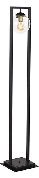 Klausen 107003 - Stojacia lampa REY 1xE27/7W/230V čierna