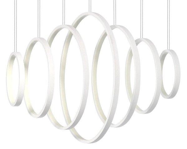 Závesné LED svietidlo Pixels, 7x LED 96w, 4000k, w