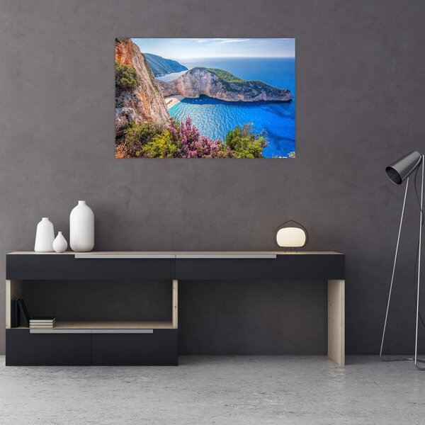 Obraz - Pláž Navagio, Grécko (90x60 cm)