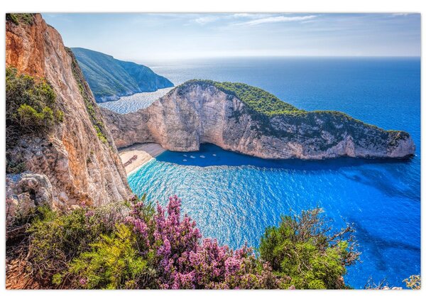 Obraz - Pláž Navagio, Grécko (90x60 cm)